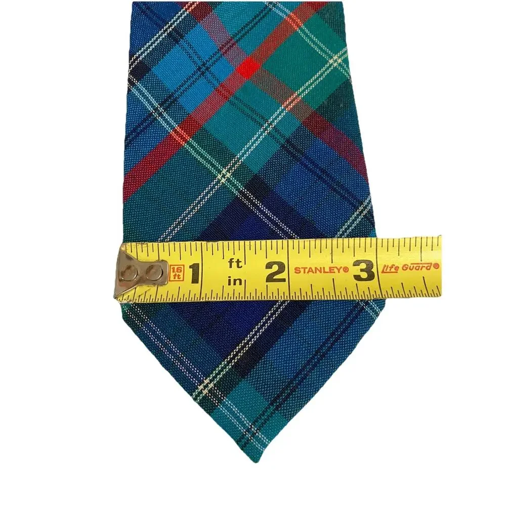 PENDLETON Plaid Men's Tie 100% Wool Made in USA 3”x 55”